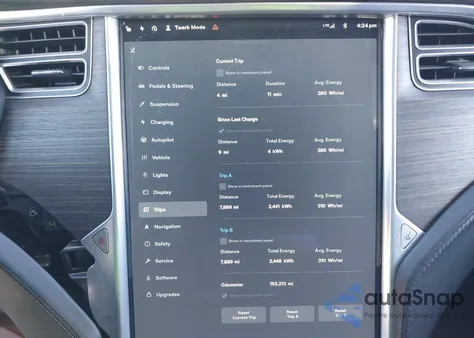 2016 Tesla Model S 60D/70D/75D/85D/90D z USA, uszkodzony, nr VIN 5YJSA1E26GF129409